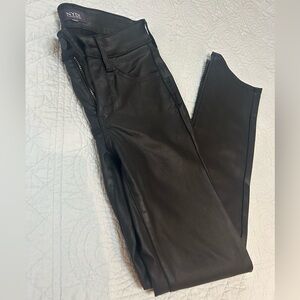 NYDJ Black Leather Pants